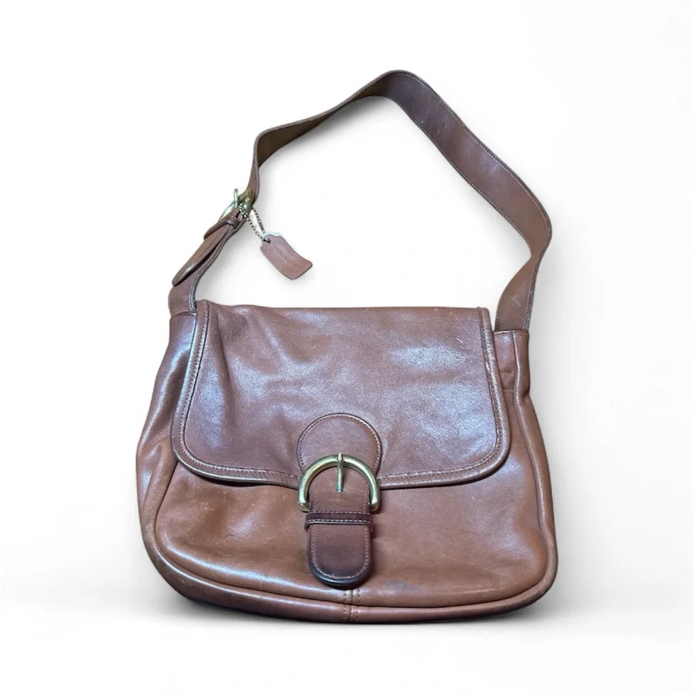 Coach‎ Tan Leather Shoulder Bag